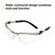 BX Reader Protective Eyewear, Clear Lens, Silver Frame, +2.5 Diopter | MMM11376-00000-20