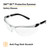 BX Protective Eyewear, Clear Anti-Fog Lens, Silver/Black Frame | MMM11380-00000-20