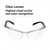 BX Protective Eyewear, Clear Anti-Fog Lens, Silver/Black Frame | MMM11380-00000-20