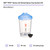 PPS Series 2.0 Vented Spray Cups Kit, Mini (8.5 fl oz, 250 ml), 200 Micron Filter | MMM26261