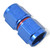12AN Straight Swivel Coupler Adapter Fitting With Red/Blue Finish | RUS640030