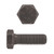 7/16"-14 x 1" Hex Head Cap Bolts Grade 8 UNC Bare Metal FT | 105077-534