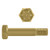 7/8"-9 x 6-1/2" Hex Head Cap Bolts Grade 8 UNC Zinc-Yellow PT | 105079-776