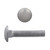 1/4"-20 x 1" Carriage Bolts Galvanized Grade 2 UNC FT | 105852-309