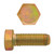 M10-1.50 x 25mm Metric Hex Head Cap Bolts Class 10.9 Coarse Zinc-Yellow DIN933 FT | 105009-014