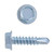 #14 x 1-1/2" Drill-X® Hex Washer Hd  Drive Self-Drilling Metal Screws Steel Zinc | 105232-095