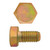 M8-1.25 x 12mm Metric Hex Head Cap Bolts Class 10.9 Coarse Zinc-Yellow DIN933 FT | 105613-311