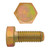 M8-1.25 x 16mm Metric Hex Head Cap Bolts Class 10.9 Coarse Zinc-Yellow DIN933 FT | 105613-314