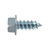 #8 x 1/2" Hex Washer Head Slot Drive Metal Screws Steel Zinc | 105023-665