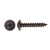 #10 x 3/4" Rnd Wshr Head SEMS Phlp Drive Trim Screws Steel Black Oxide | 105229-414