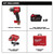 M18 FUEL 1/2 " Mid-Torque Impact Wrench w/ Pin Detent Kit | MET2962P-22R