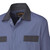 Cotton Coverall - Concealed Brass Button Closure - Navy - 44 | SWXV2010110-44