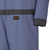 Cotton Coverall - Concealed Brass Button Closure - Navy - 44 | SWXV2010110-44