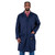 Poly/Cotton Shop Coat - Snap Double Placket Closure - Navy - XL | SWXV2020180-XL