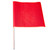 18"X18" Fluorescent Red Mesh Flag W/ Wooden Dowel Rod | 35405300