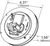 SuperNova NexGen 4" Single and Dual-System LED Backup Light, Male Pin | GRO62091