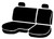 SP80 Series - Seat Protector Poly-Cotton Custom Fit Rear Seat Cover - Black | 947SP82-41 BLACK