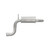 Direct Fit Exhaust Resonator and Pipe Assembly 2.25" Inlet (ID) 2.25" Outlet (OD) | WEX53749