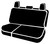 SP80 Series - Seat Protector Poly-Cotton Custom Fit Rear Seat Cover - Black, with Super Grip fastening system for easy installation and commercial grade poly-cotton material. | 947SP82-67 BLACK