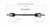 Mercedes-Benz (Sedan) CV Axle Assembly  - Rear | GSPNCV48033
