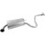 Quiet-Flow SS Direct Fit Exhaust Muffler Assembly 2" Inlet (ID) 2" Outlet (ID) 2" Outlet (OD) | WEX56238