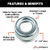 2-1/2" Dust Cap for Super Lube Axle Hub (5,200-6,000 lbs.) | LCI122064
