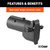 Adapter with Alarm (7-Way RV Blade to 6-Way Round Trailer, Center Pin Auxiliary) | CRT57726