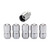 Chrome Cone Seat Wheel Lock Set (M14 x 1.5 Thread Size) - Set of 5 Locks and 1 Key | 46224515