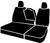 SP80 Series - Seat Protector Poly-Cotton Custom Fit Rear Seat Cover - Black, with Super Grip fastening system for easy installation and commercial grade poly-cotton material. | 947SP82-52 BLACK
