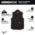 GRIDIRON Sherpa-Lined Vest - Black - L | MET801B-L