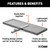 60" x 20" Aluminum Tray Cargo Carrier (Folding 2" Shank, 500 lbs.) | CRT18100