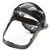 Quad™ 500 Series Polycarbonate Face Shield, Ratcheting, Clear, Chin And Side Guard - Black | JAC14220