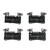 Premium NAO Ceramic OE Equivalent Rear Disc Brake Pad Set | BBBP50110N