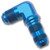 3AN 90 Degree Flare Bulkhead Adapter Fitting With Blue Finish | RUS661230