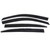 Ventvisor Low Profile Deflector - Chrome Trim, 4 pc. | AVS794010
