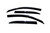 Ventvisor Low Profile Deflector - Chrome Trim, 4 pc. | AVS794010