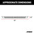 AdvantEDGE 5-1/2" x 91" Black Aluminum Side Bars, Select Ram 2500, 3500 | AOR2556026