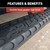 AdvantEDGE 5-1/2" x 91" Black Aluminum Side Bars, Select Ram 2500, 3500 | AOR2556026