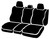 TR40 Series - Wrangler Saddleblanket Custom Fit Front Seat Cover - Black | 947TR47-29 BLACK