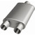 Straight-Through Performance Muffler, 3/2.5in. Center/Dual, 5x14x8 Body | 25K12198