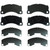 ThermoQuiet Front Disc Brake Pad Set Semi-Metallic | WAGMX1349