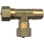 Brass Compression Tee 1/4 X 1/8 Male NPT X 1/4 | 02771-4A