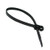 8" 50 lb Mount Tab Cable Tie - UV Black | 1137072-0
