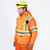 Hi-Vis Polyester Fleece Safety Hoodie - Zipper Closure - Hi-Vis Orange | SWXV1060350