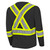 Hi-Vis Bird's-Eye Long-Sleeved Safety Shirt - Black | SWXV1051270
