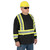 Hi-Vis Bird's-Eye Long-Sleeved Safety Shirt - Black | SWXV1051270