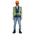 Hi-Vis 150D Poly Twill Surveyor's Safety Vest - Snap Closure - Royal Blue | SWXV1010180