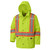 Hi-Vis 450D Safety Jacket - 100% Waterproof - Detachable Hood - Hi-Vis Yellow/Green | SWXV1110660