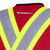 Hi-Vis 150D Poly Twill Surveyor's Safety Vest - Snap Closure - Red | SWXV1010130