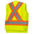 Hi-Vis 600D PU-Coated Oxford Poly Surveyor's Safety Vest - Snap Closure - Hi-Vis Yellow/Green | SWXV1010340